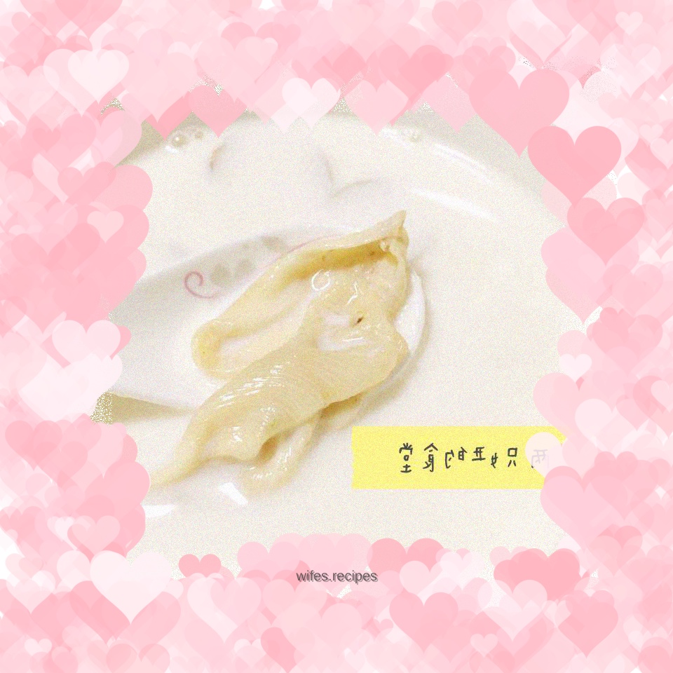 Fish maw stewed in milk