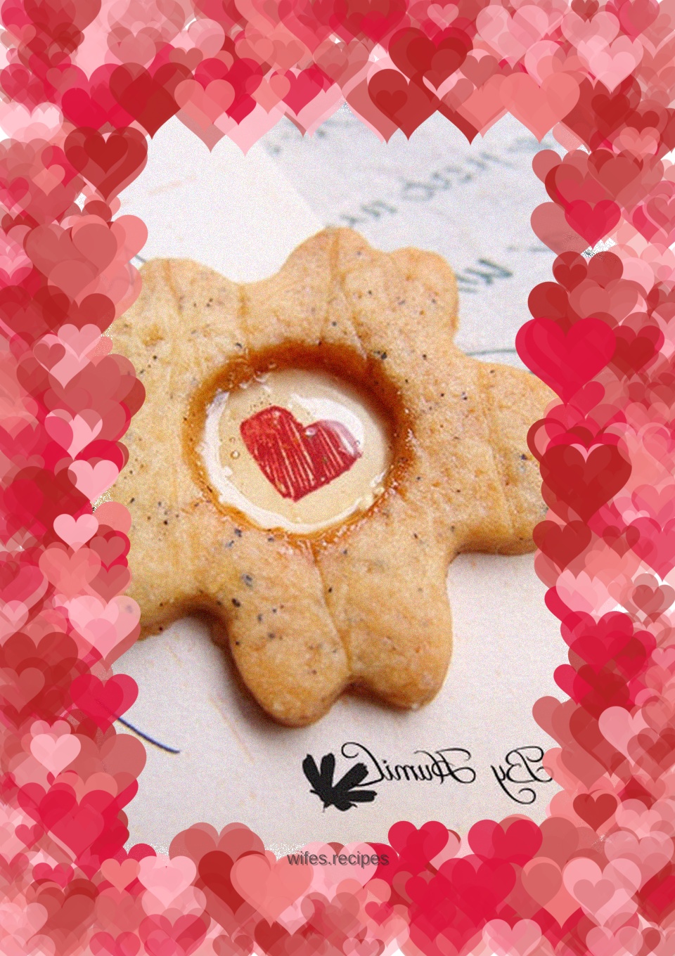 Black tea glass sugar cookies