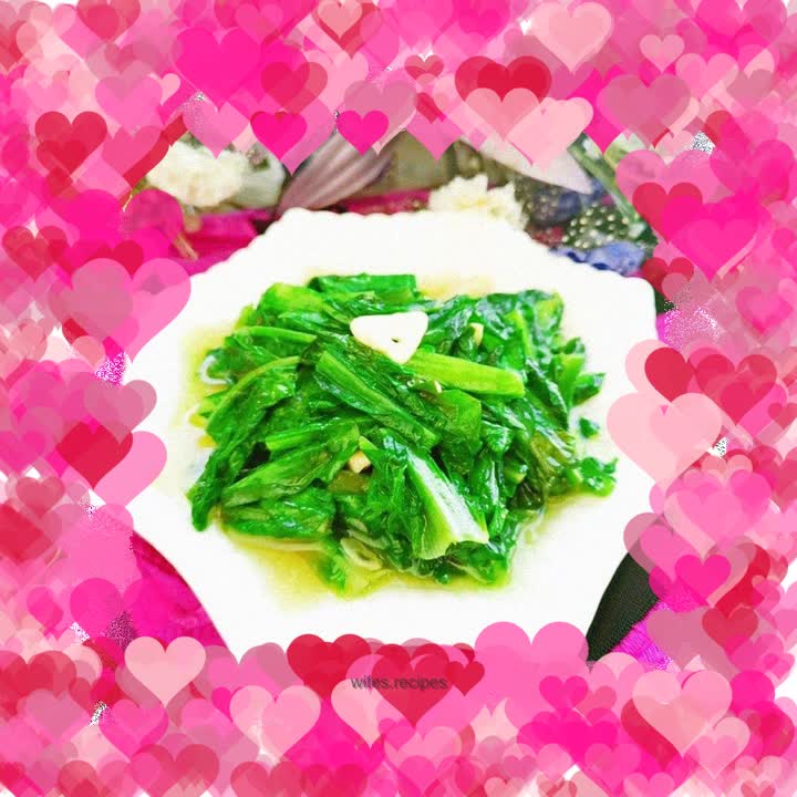 Fried lettuce