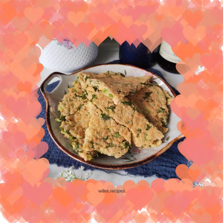 Oatmeal egg vegetable cake