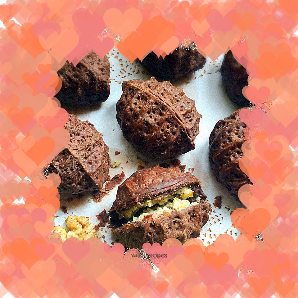 Simulated walnut cake