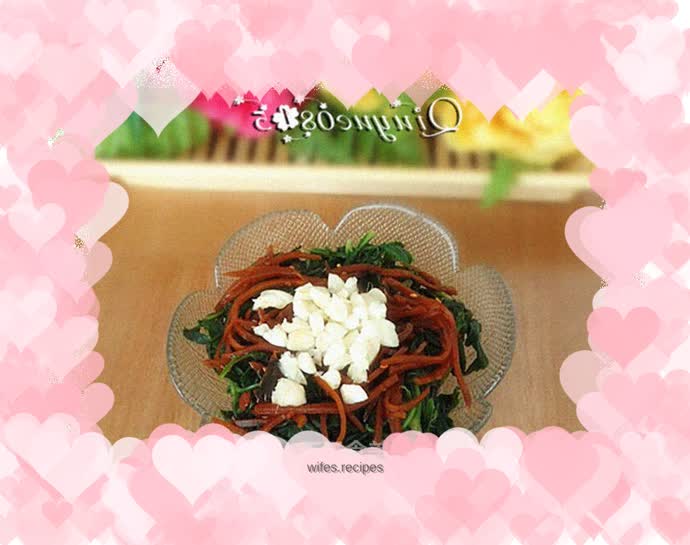 Pickles mixed with bitter greens