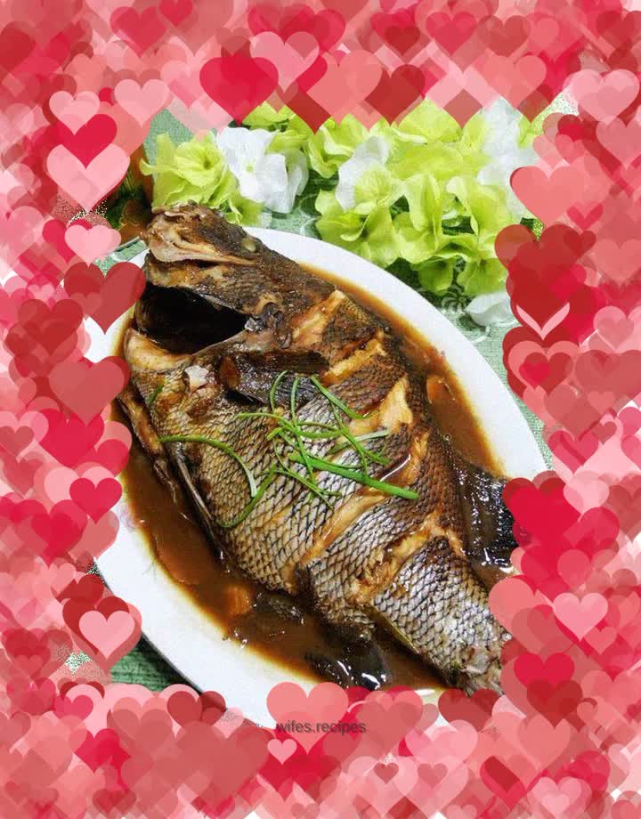 Braised male fish with soy sauce