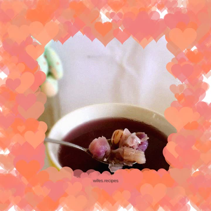 Purple Sweet Potato, Tremella and Lotus Seed Soup
