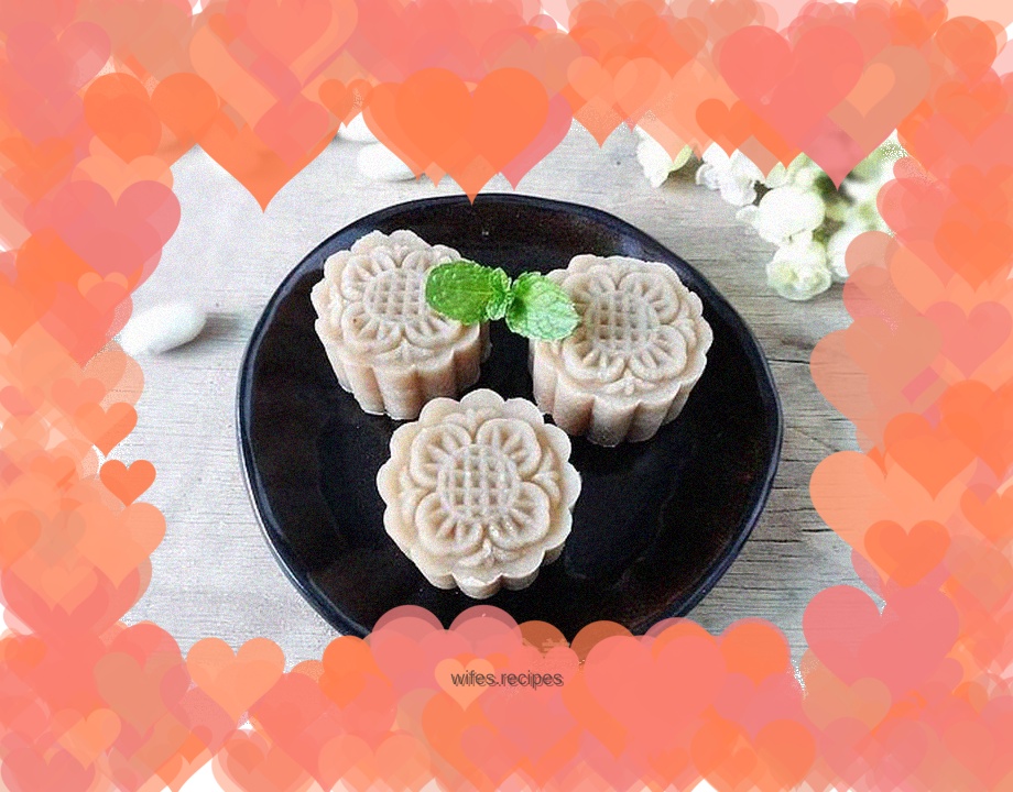 White kidney bean mooncake filling