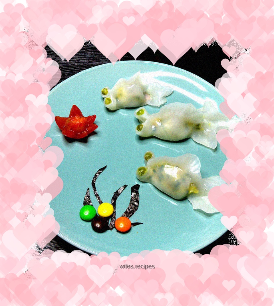 Three Fresh Crystal Goldfish Steamed Dumplings