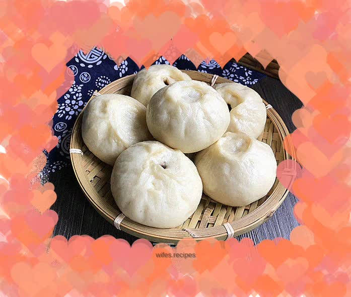 Red bean paste buns