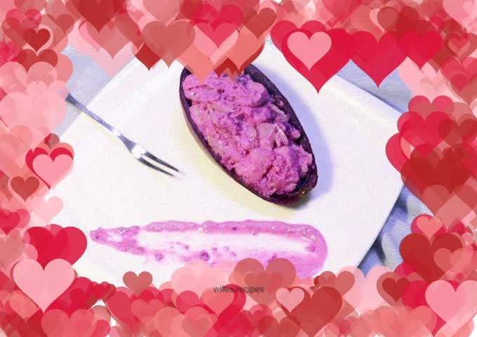 Purple Sweet Potato Salad Boat