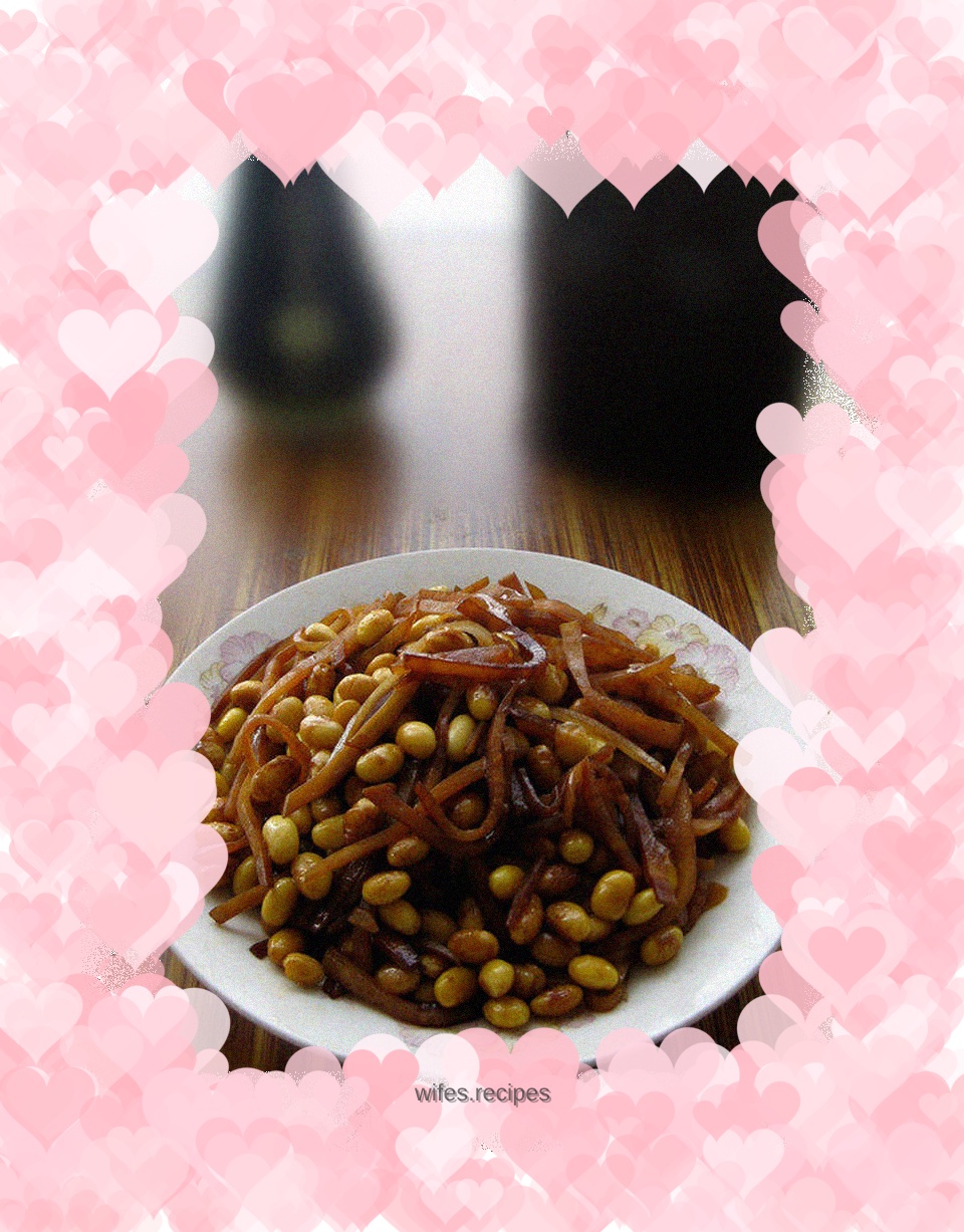 Fried soybeans with pickles