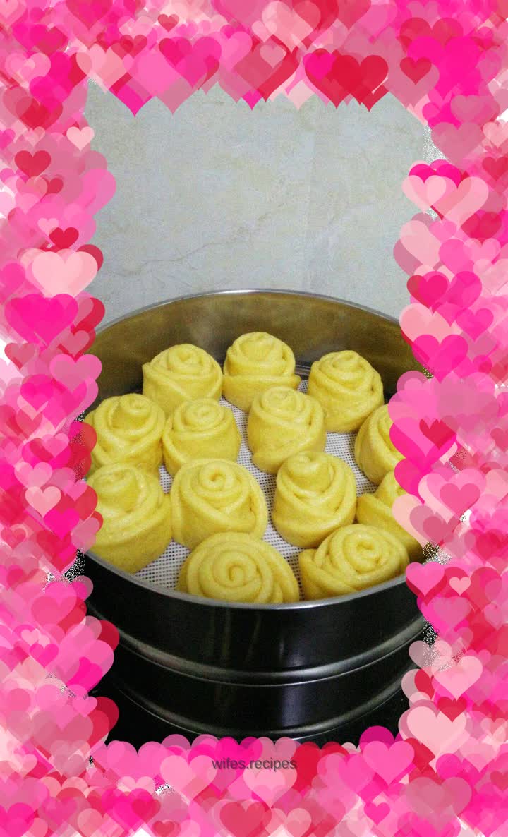 Bean dregs and rose steamed buns