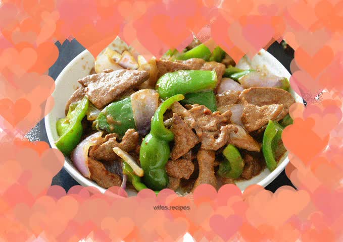 Fried pork liver with onions