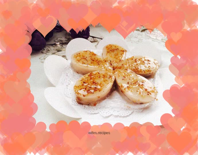 Lotus root powder and osmanthus sugar cake