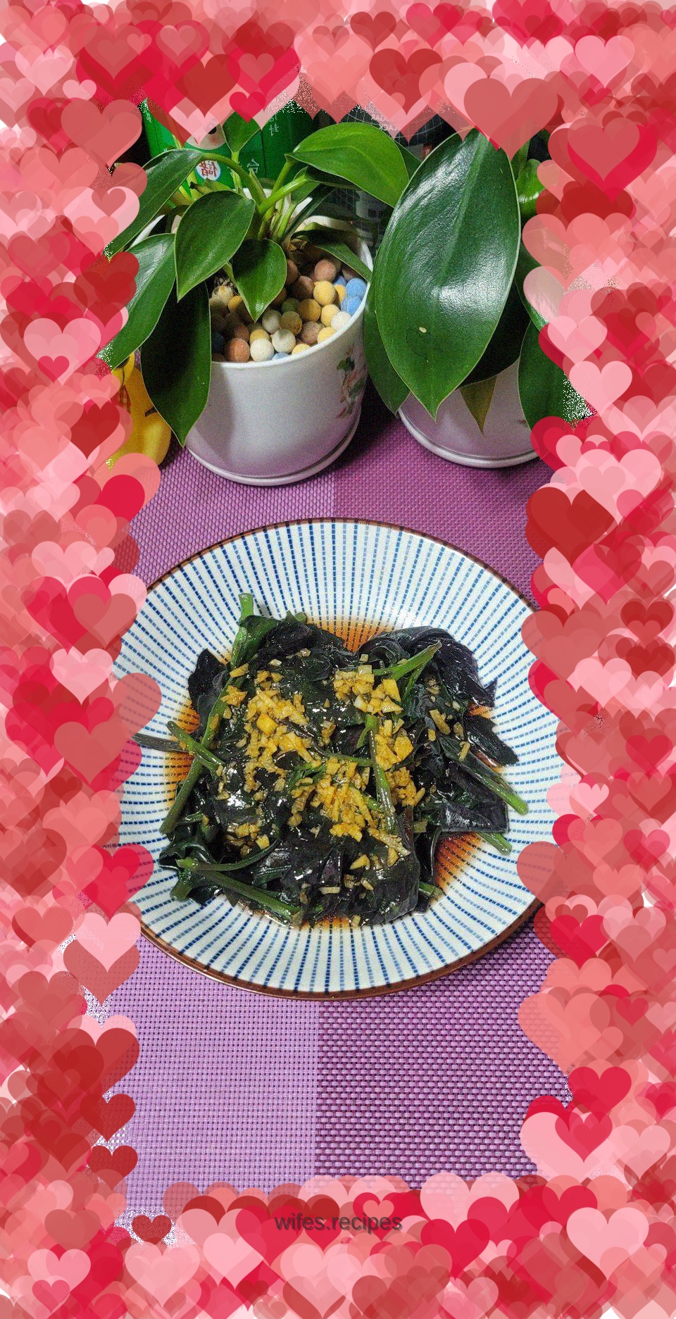 Garlic purple cabbage