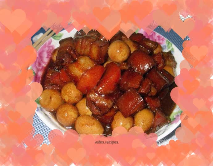 Roasted Pork Belly with Quail Eggs