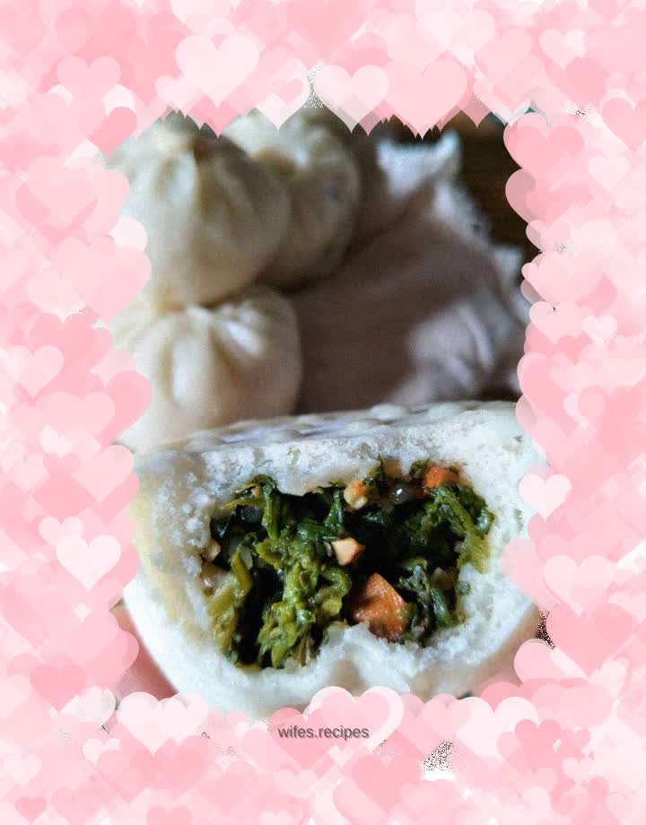 Dried dried sea rice buns with shepherd’s purse