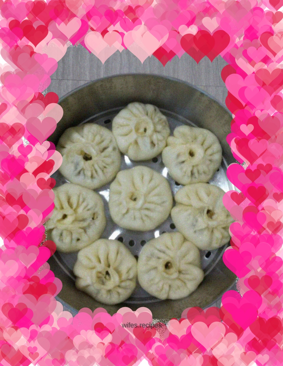 Chinese cabbage and mushroom steamed buns