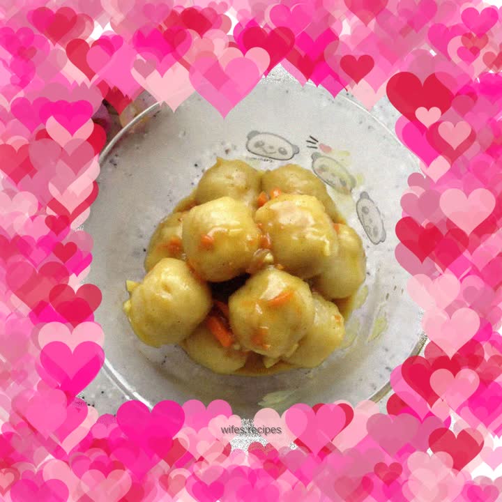 Curry fish balls