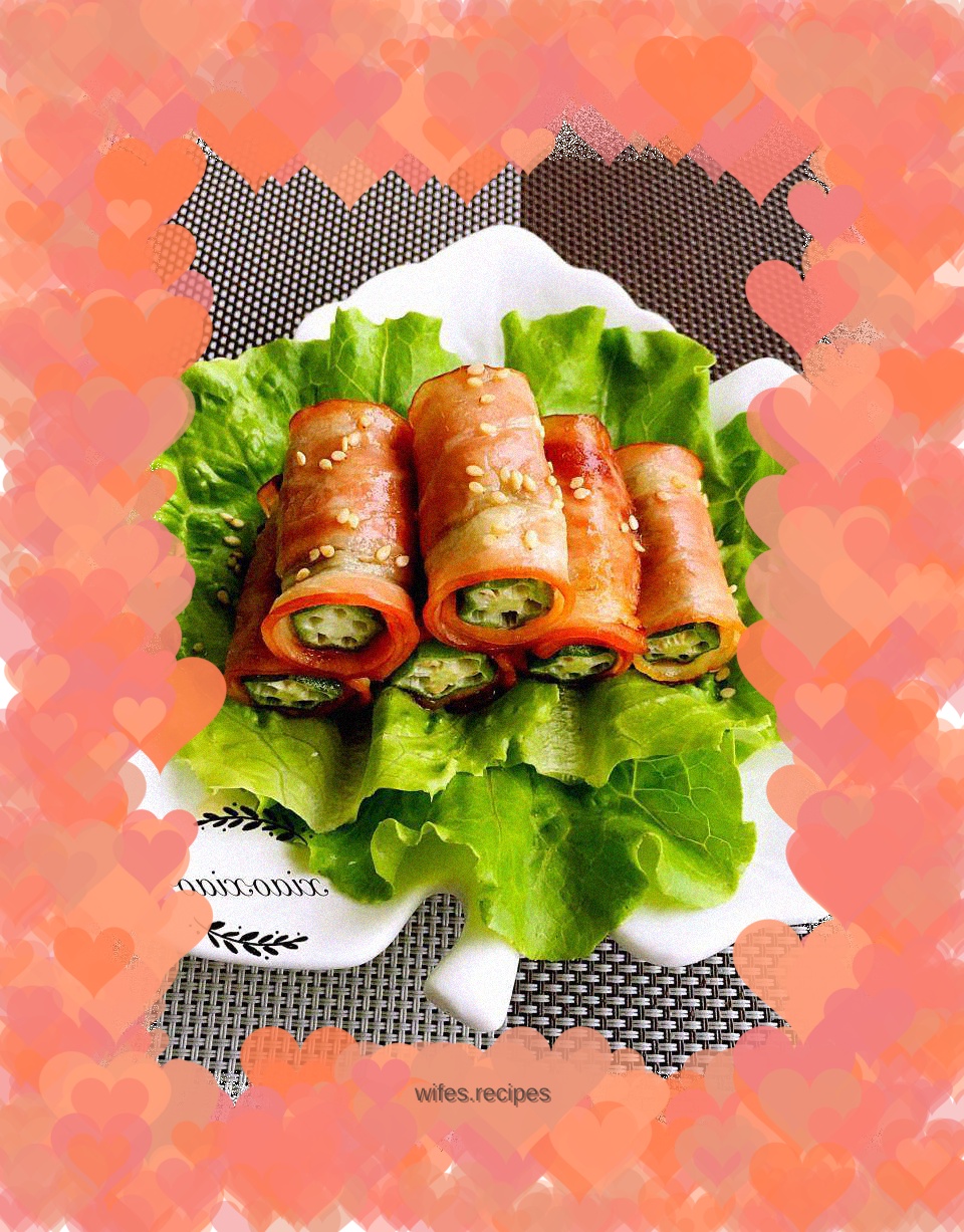 Grilled Bacon Okra Wraps