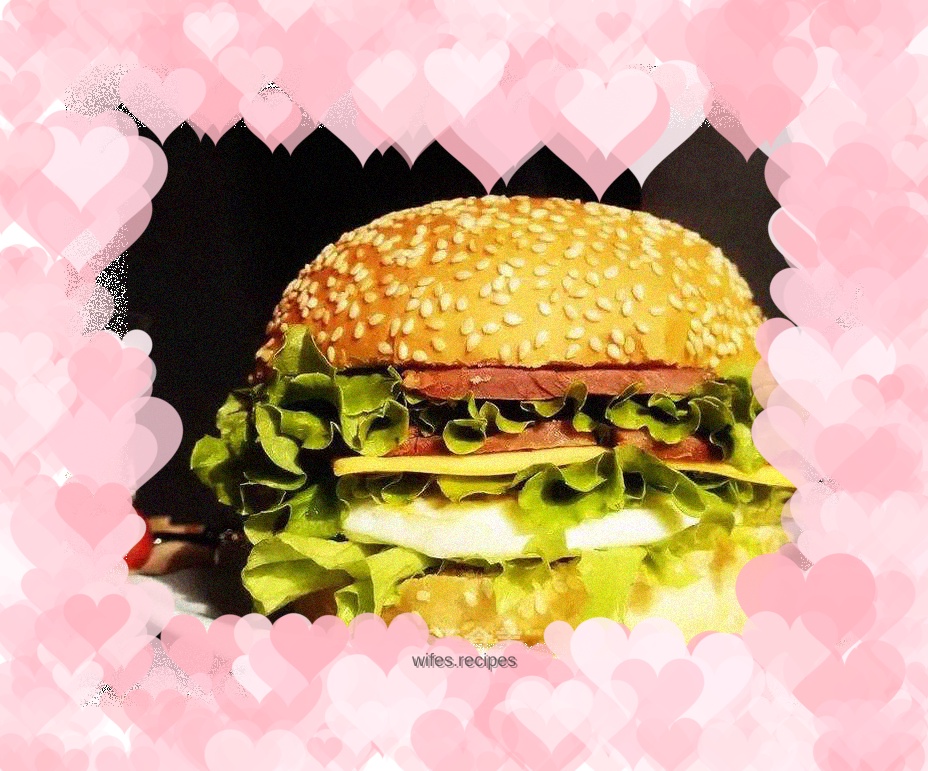 Quick breakfast - hamburger