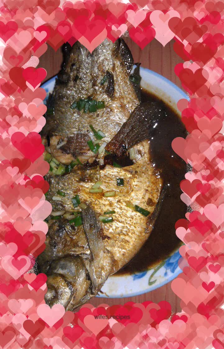 Braised bream