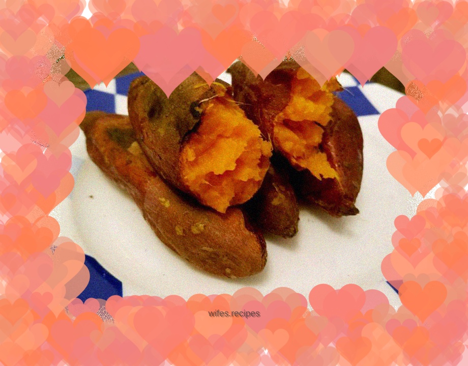 Roasted sweet potatoes