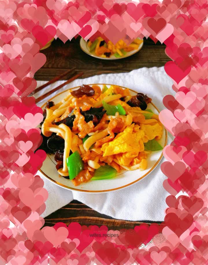 Stir-fried beef with goose eggs