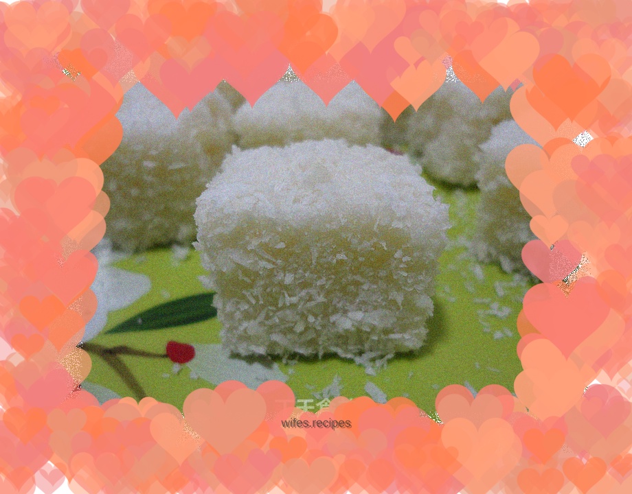 Coconut milk cold cake