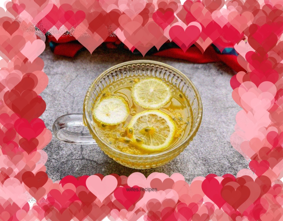 Passion Fruit Lemon Honey Water