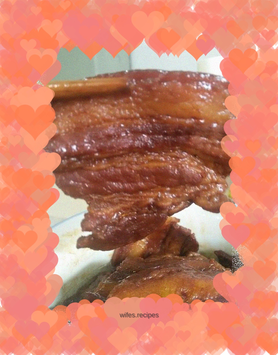 Improved pork belly slices