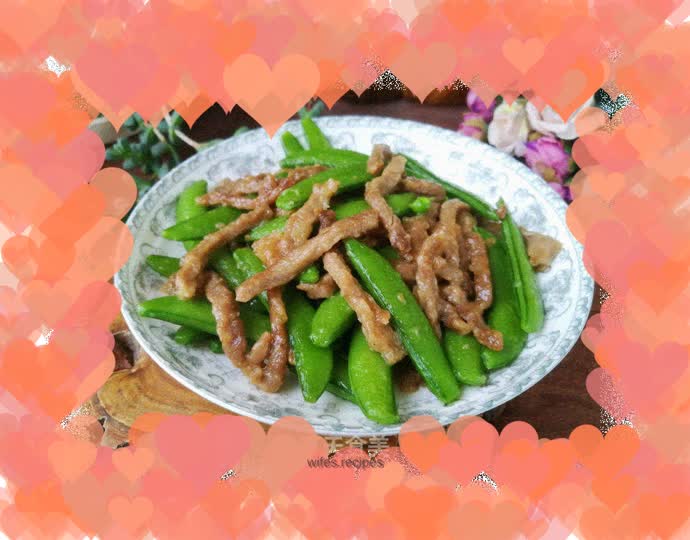Stir-fried beef tenderloin with sweet beans