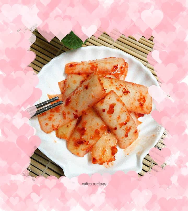 Korean spicy radish skin