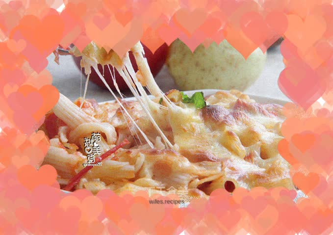 Rich taste----Cheese Baked Macaroni