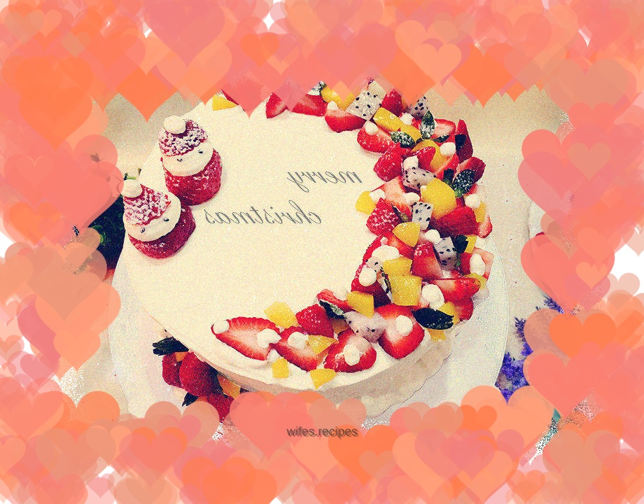 Christmas wreath cake