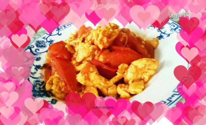 Scrambled eggs with tomatoes