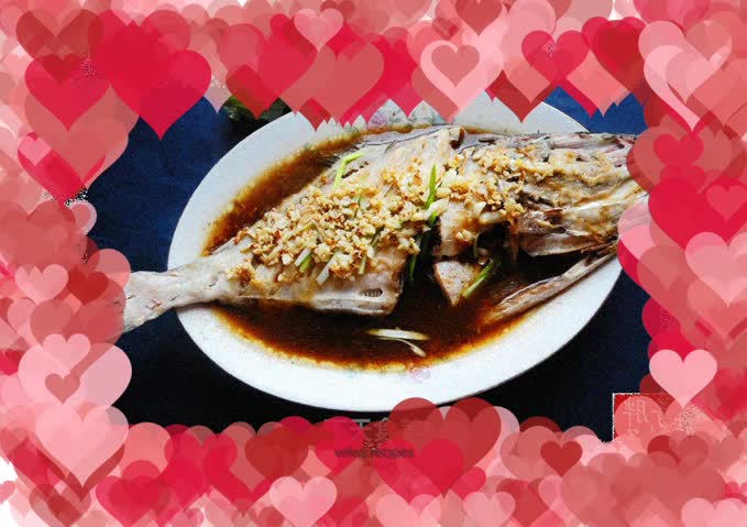 Grilled Wolf with Garlic Sauce