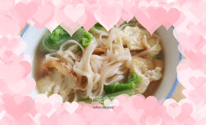 Egg clear noodle soup