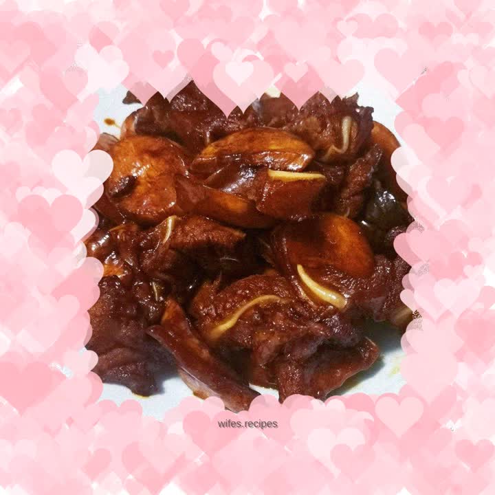 Braised Pork Bones with King Oyster Mushroom