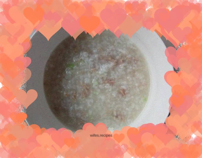 Breakfast---mutton porridge