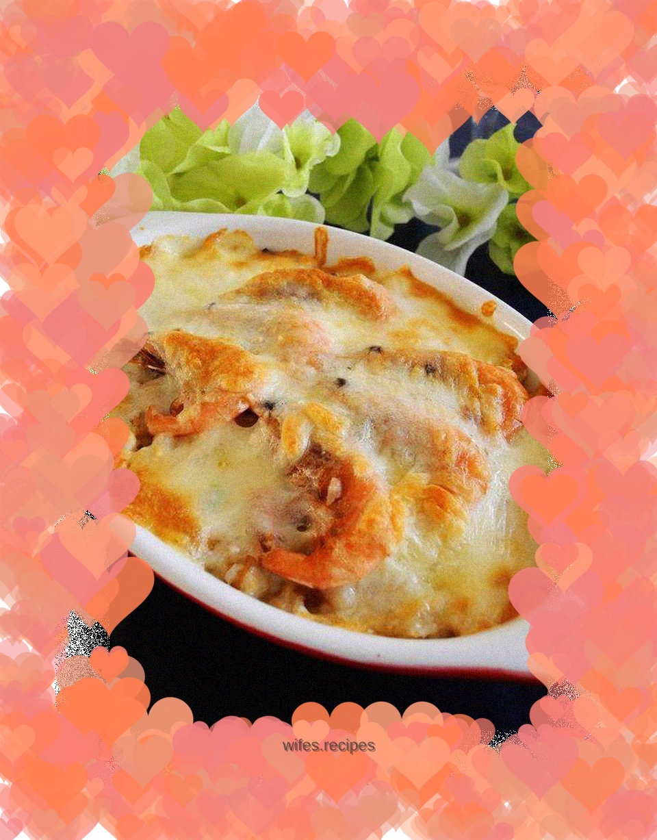 Baked Rice with Arctic Shrimp