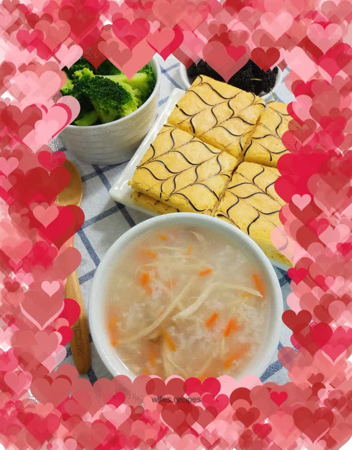 [Breakfast for students] Light cream honey cake