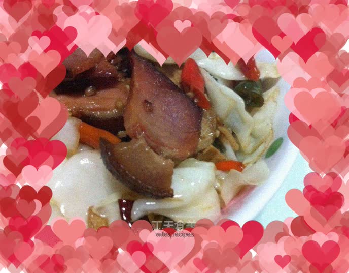 Bacon hand-shredded cabbage