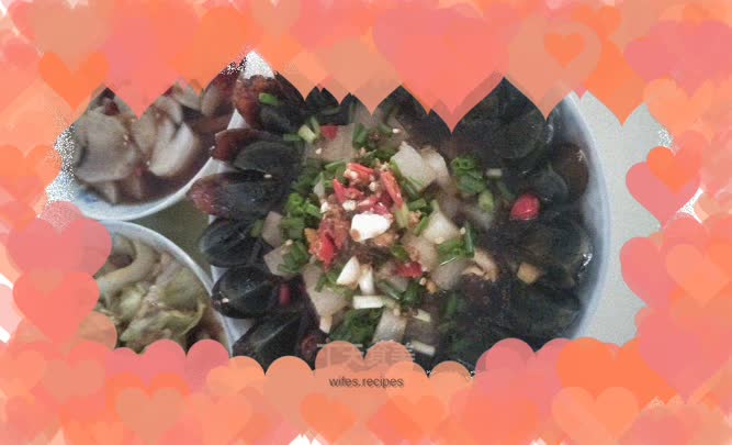 Preserved Egg Salad with Radish