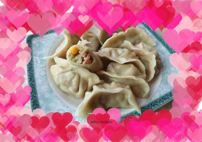 Pork and watermelon rind dumplings