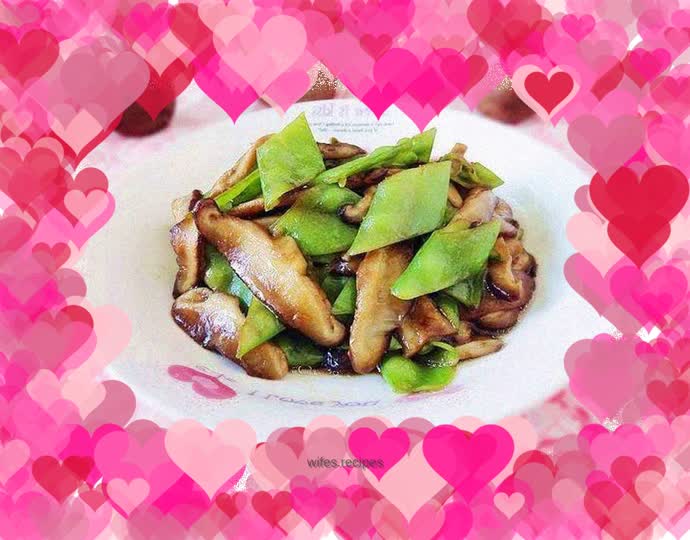 A Thanksgiving dish for novice cooks - Stir-fried snow peas with mushrooms