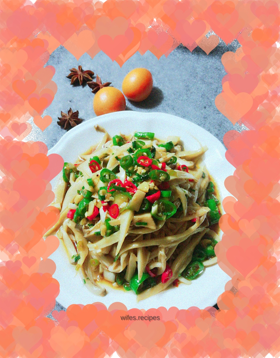 Double pepper king oyster mushroom