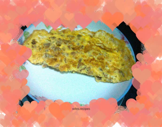 Preserved vegetable omelette