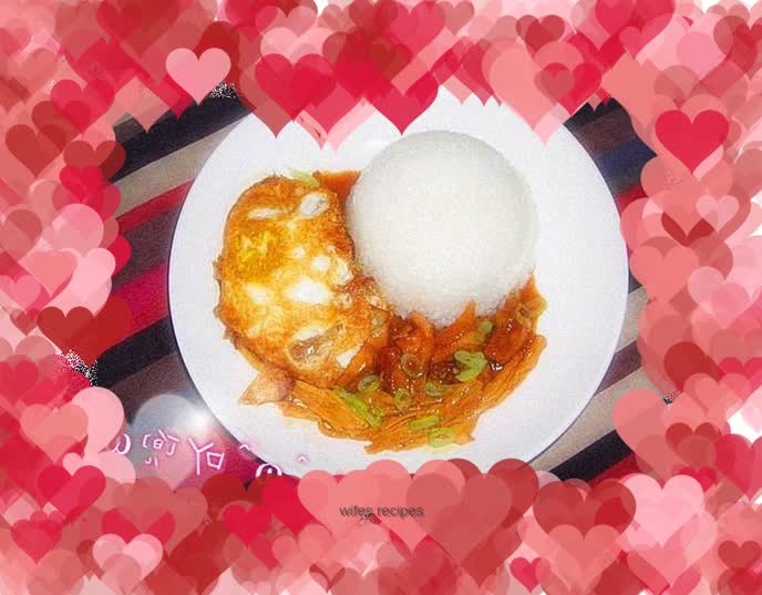 Braised chicken legs with rice