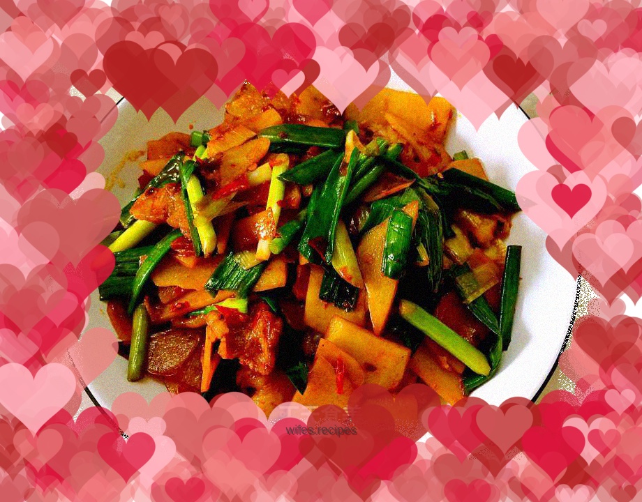The perfect dish to go with the meal - Twice-cooked Pork with Potatoes