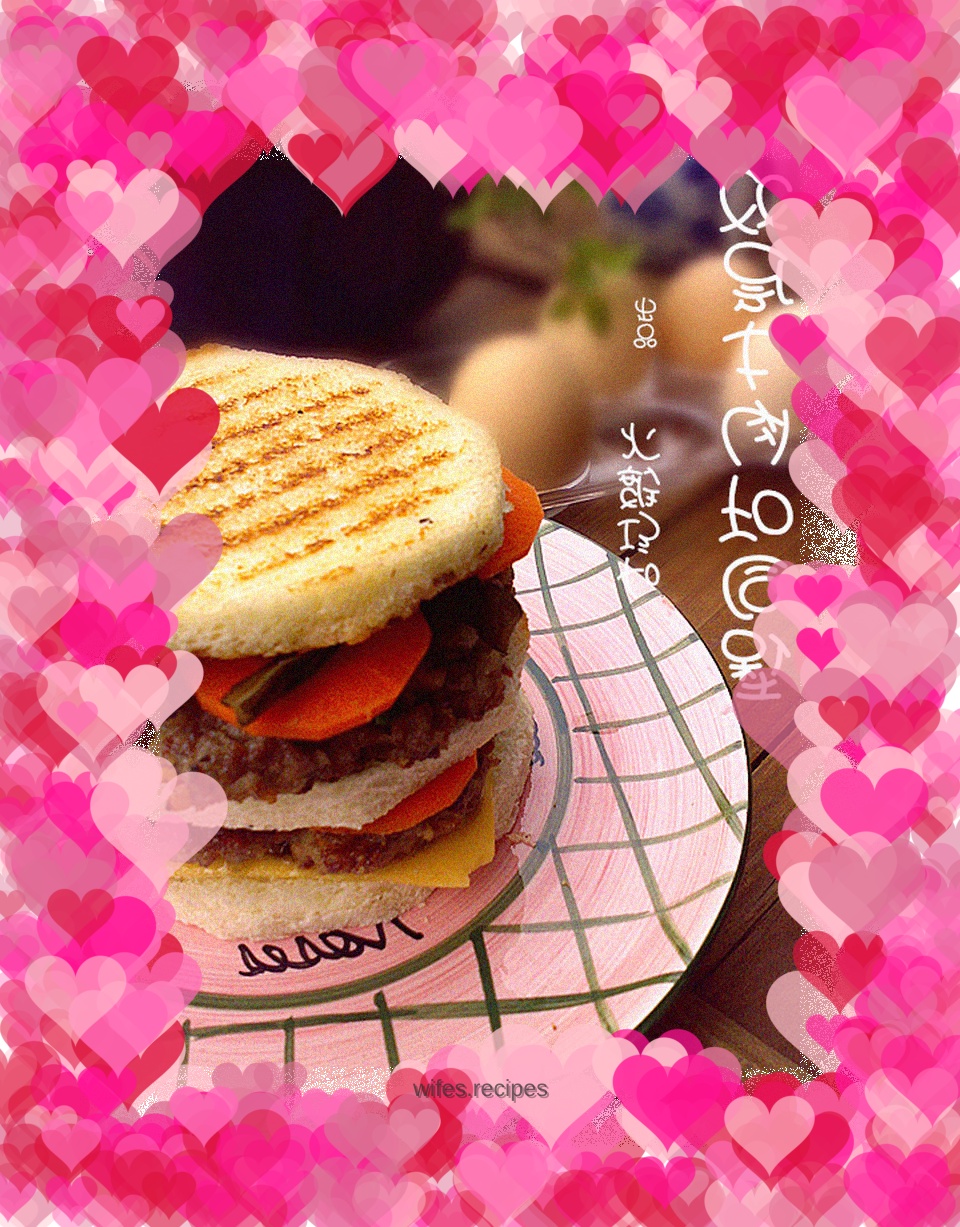 Double Beef Toast Burger