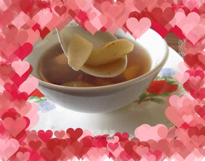 Ganoderma lucidum and white yam health nourishing soup